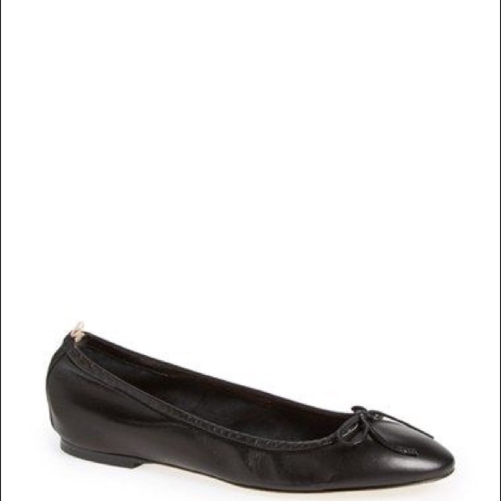 SJP by Sarah Jessica Parker Black Leather Ballet Flat